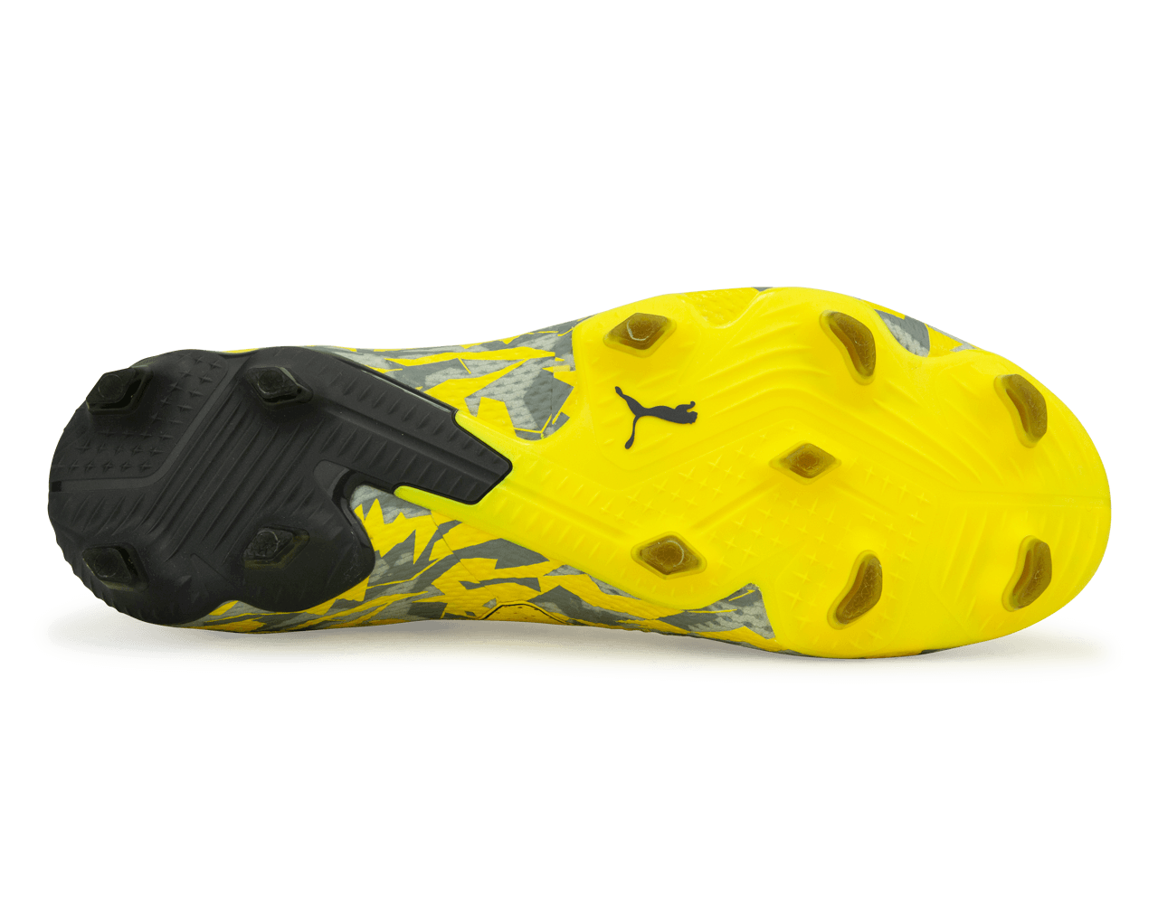 PUMA Men's Future Ultimate FG/AG Gray/Yellow Sole