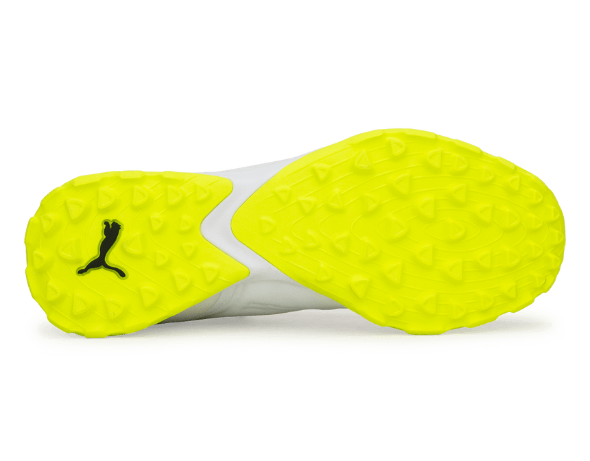 PUMA Men's King 20 Pro Cage TF White/Yellow Alert Sole
