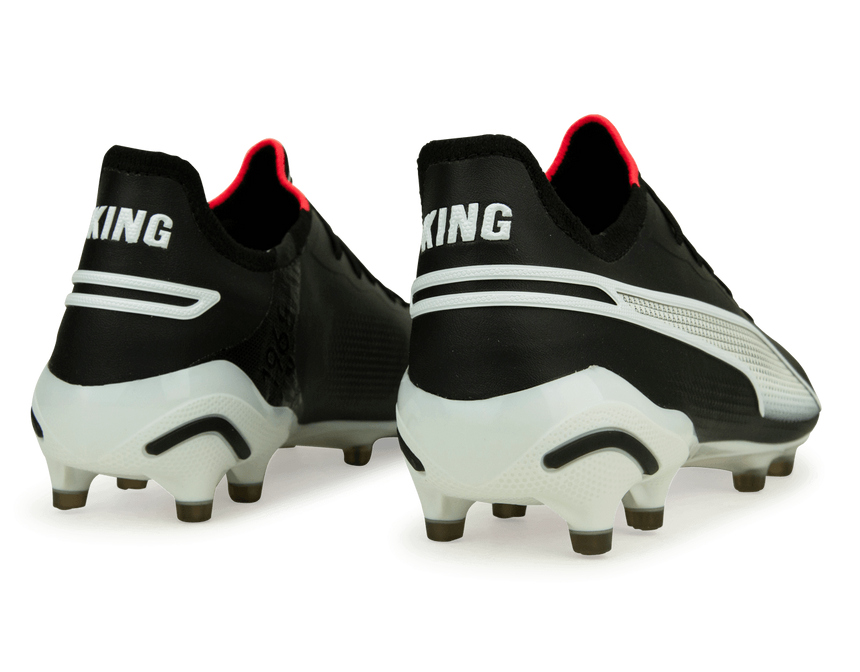 PUMA Men's King Ultimate FG/AG Black/White Rear