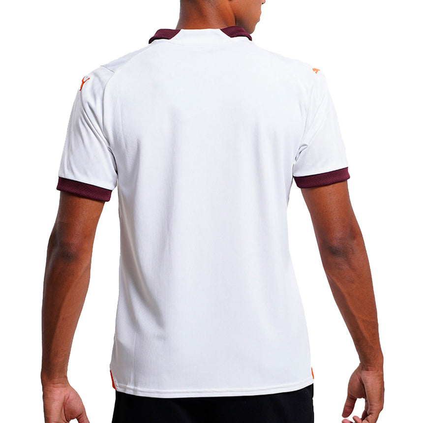PUMA Men's Manchester City 2023/24 Away Jersey White/Red Back