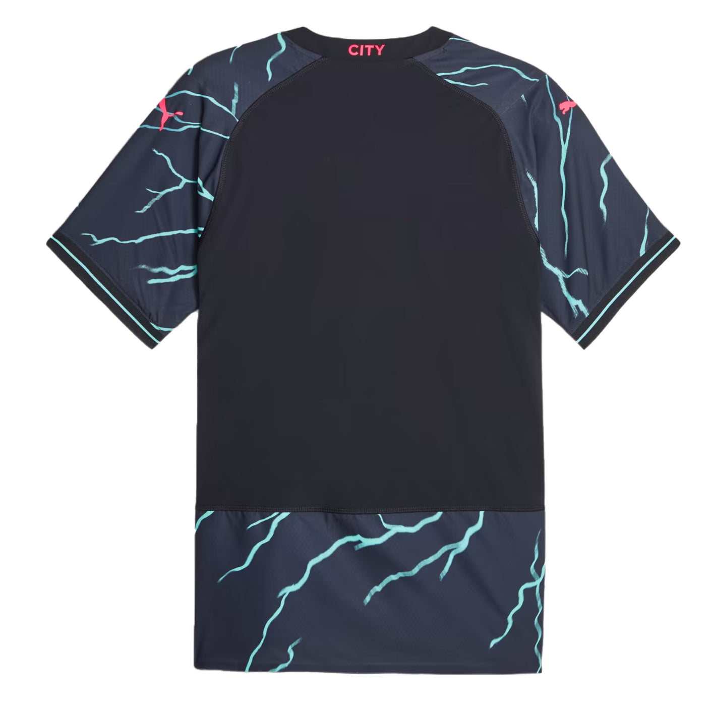 PUMA Men's Manchester City 2023/24 Third Jersey Light Green Back