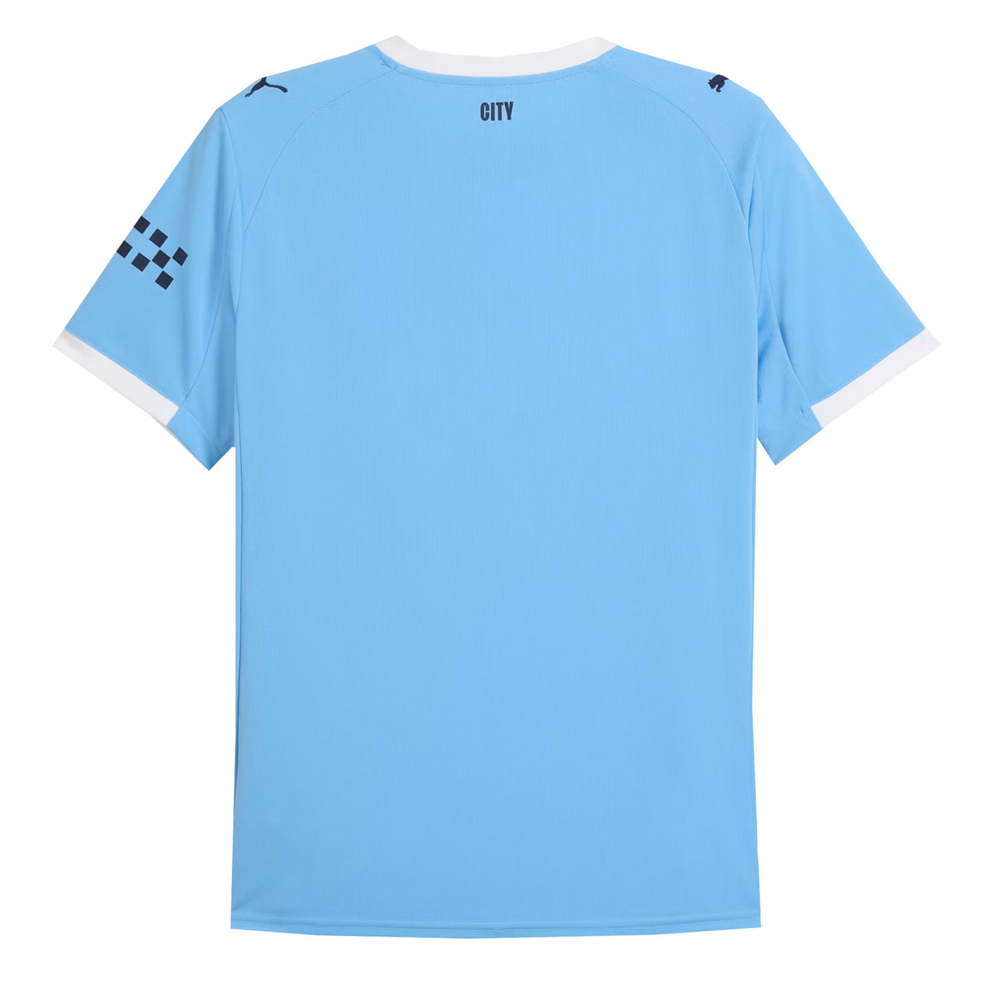PUMA Men's Manchester City 2025/26 Home Jersey Team Light Blue/White Back