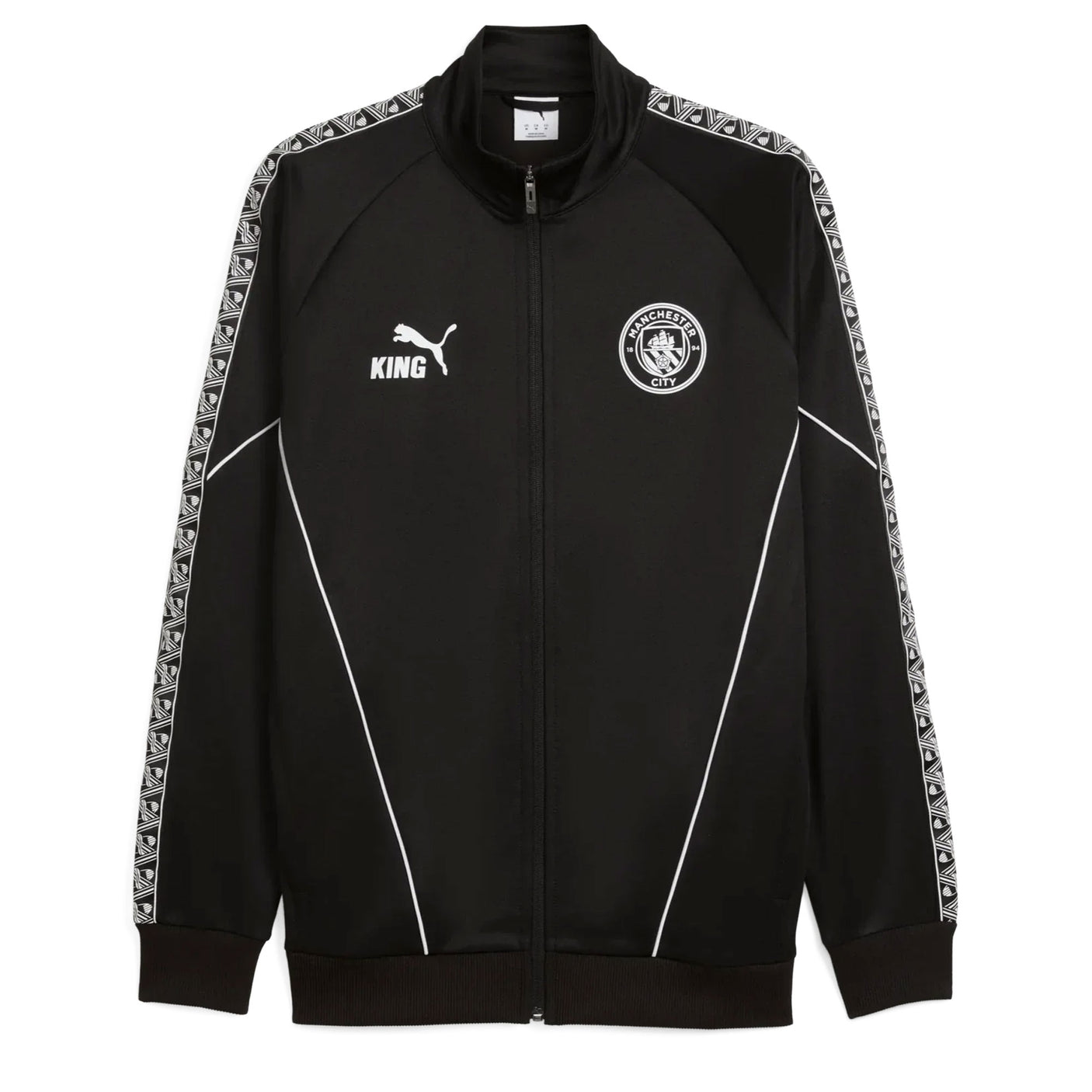 PUMA Men's Manchester City King Anthem Jacket Black Front