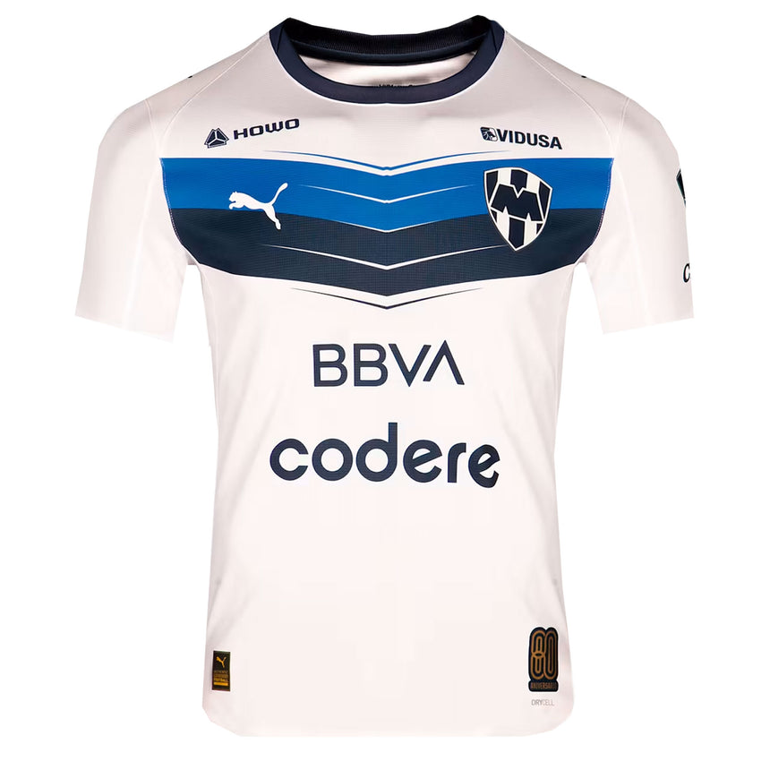 PUMA Men's Monterrey 2025/26 Authentic Away Jersey White Front