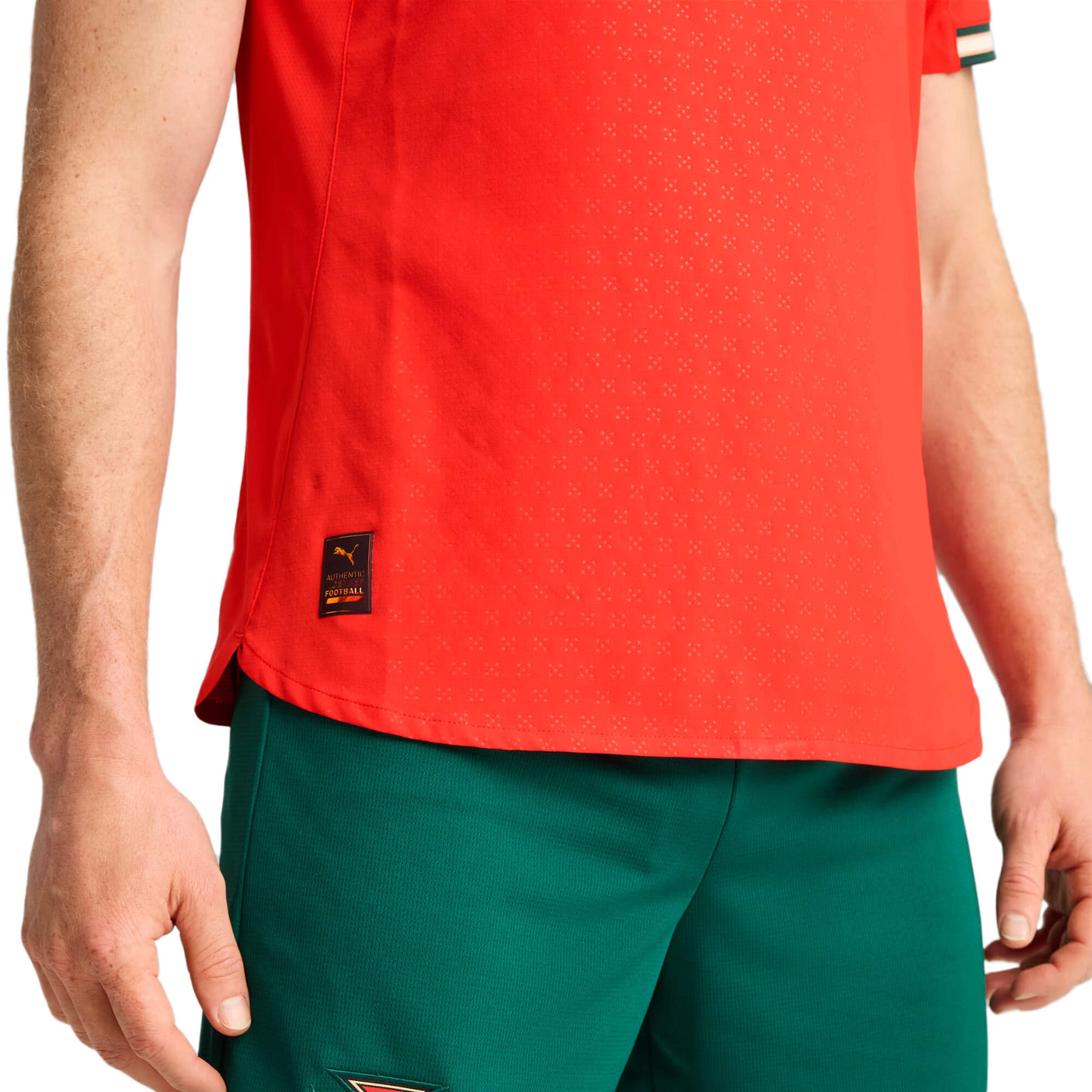 PUMA Men's Portugal 2025/25 Authentic Home Jersey Red Cat