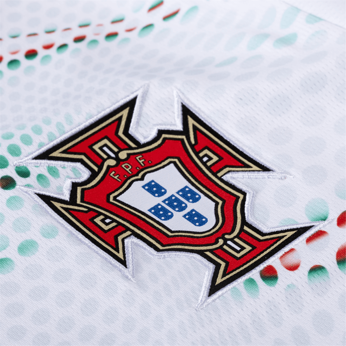 PUMA Men's Portugal 2025/26 Away Jersey White/Green/Red Detail