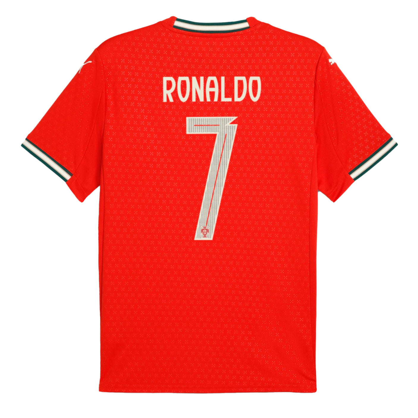 PUMA Men's Portugal 2025/26 Home Jersey w/Ronaldo #7 Printing Both