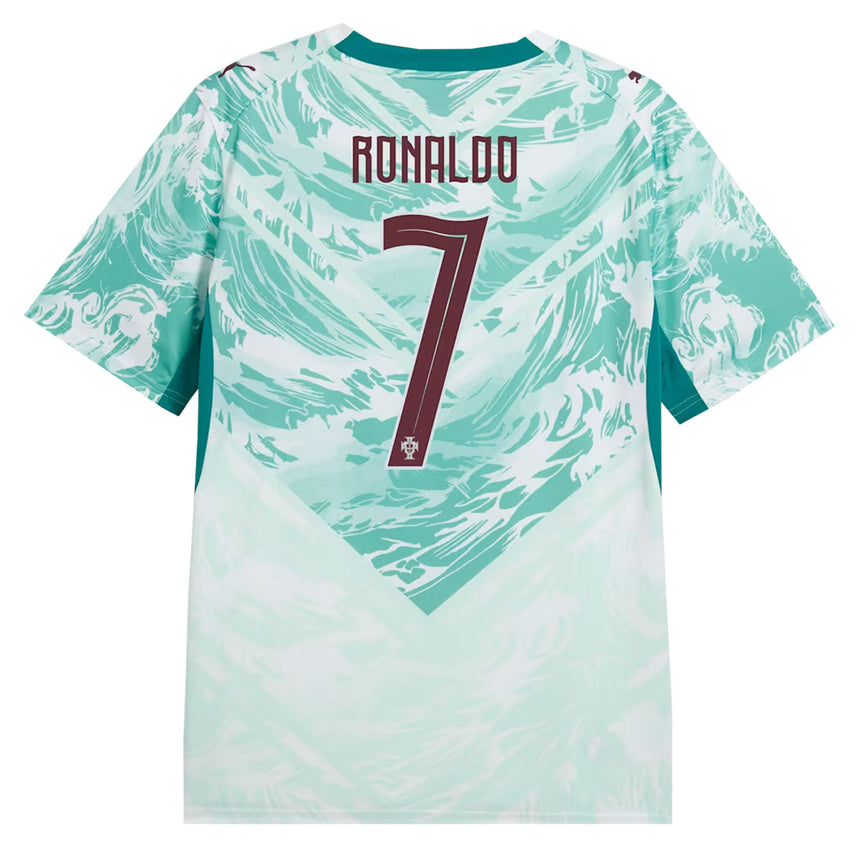 PUMA Portugal Men's Away Stadium 2026 Jersey w/ Ronaldo #7 Back