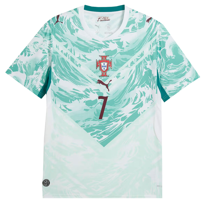 PUMA Portugal Men's Away Stadium 2026 Jersey w/ Ronaldo #7 Front