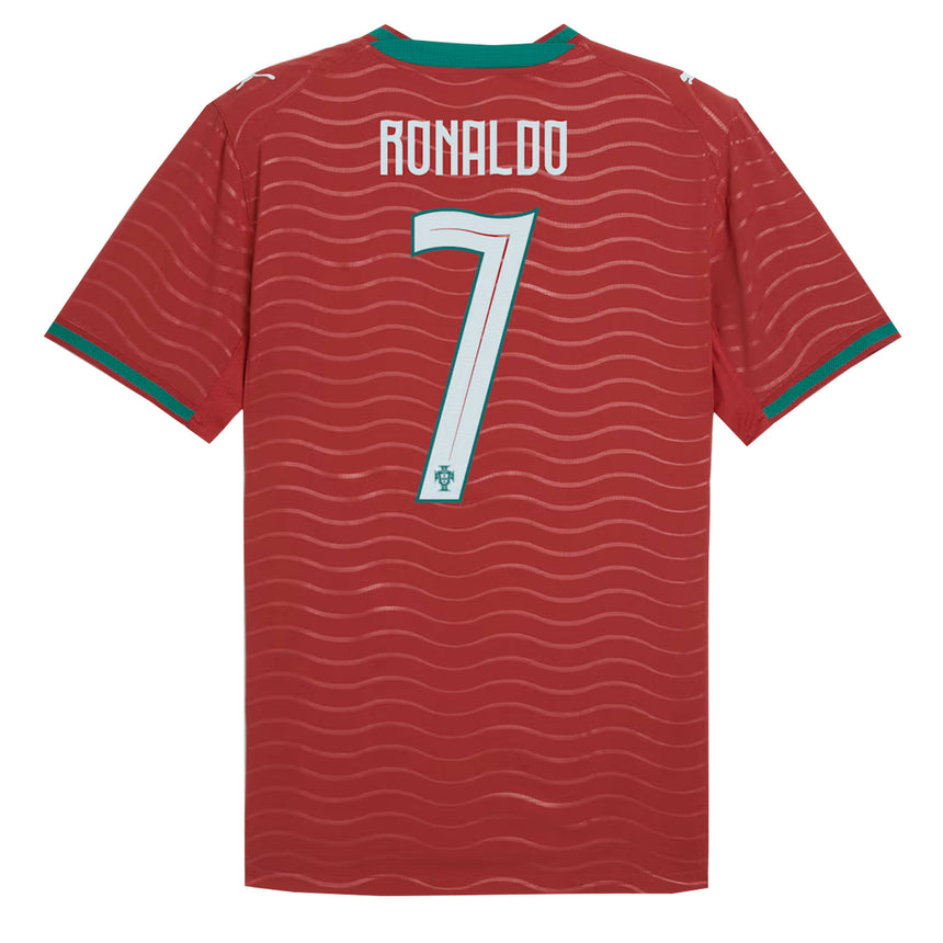 PUMA Men's Portugal World Cup 2026 Authentic Home Jersey w/ Ronaldo #7 Printing Back
