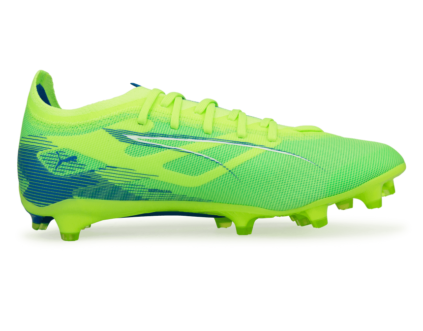 PUMA Men's Ultra 5 Match FG/AG Fizzy Apple/Puma White Side
