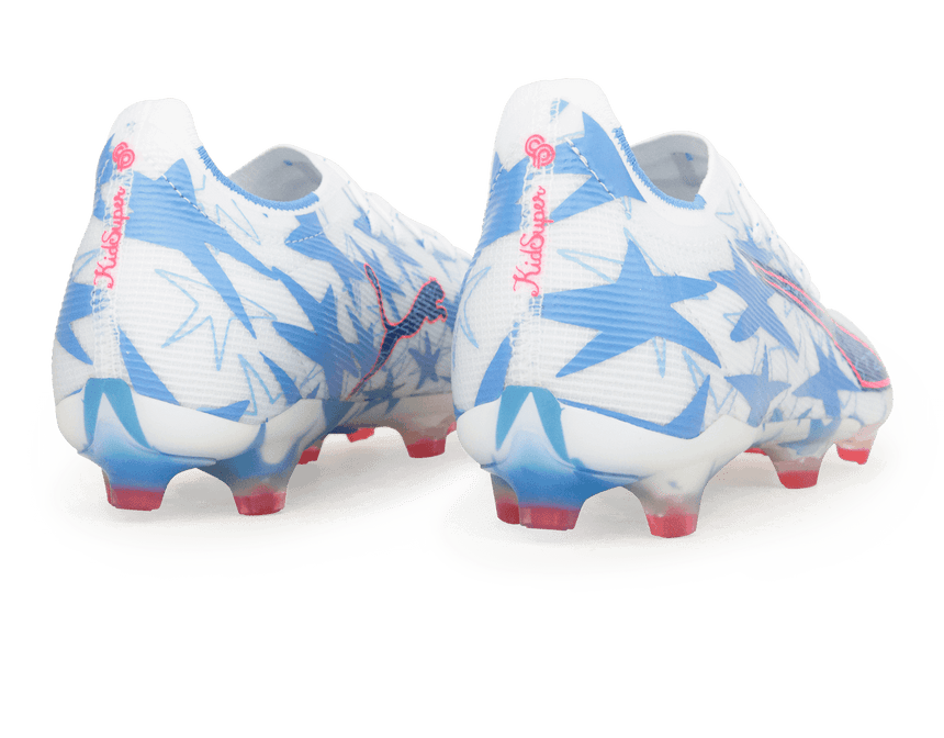 PUMA Men's Ultra 6 Match KIDSUPER x CP FG/AG White/Blue Rear