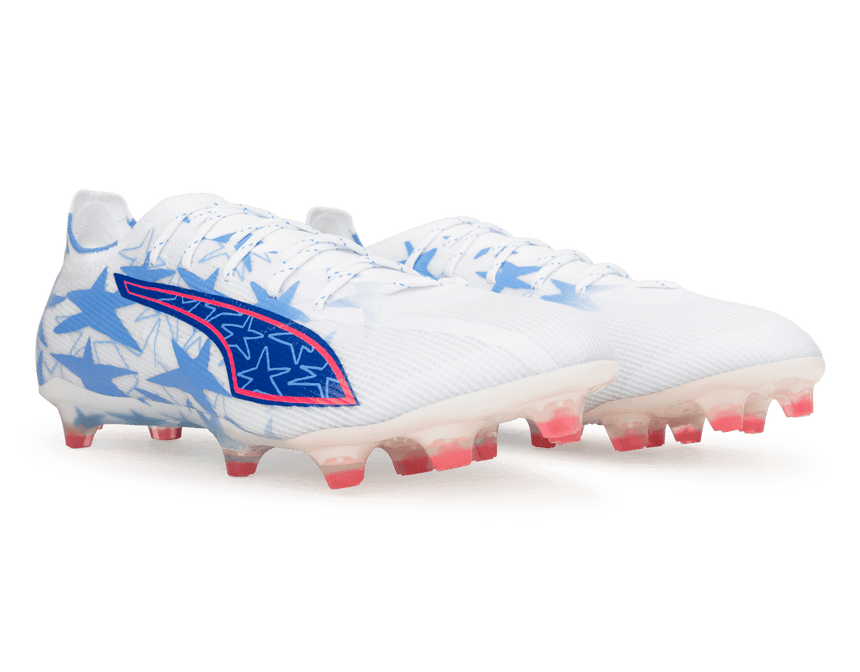 PUMA Men's Ultra 6 Match KIDSUPER x CP FG/AG White/Blue Together