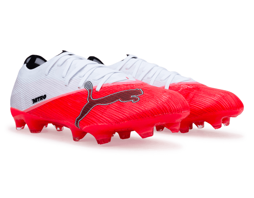 PUMA Men's Ultra Nitro 7 Match FG/AG Red/Black/White Pair