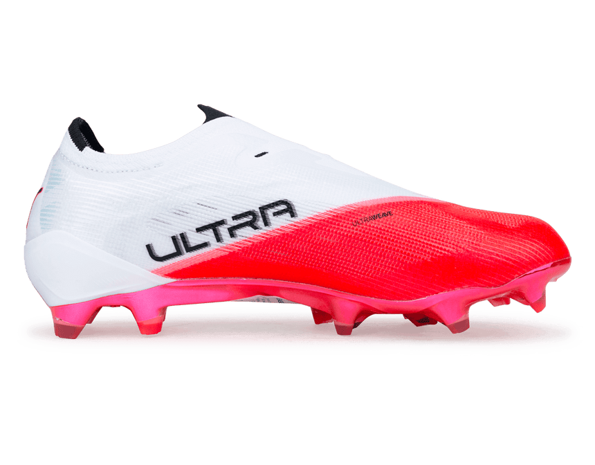 PUMA Men's Ultra Nitro 7 Ultimate Laceless FG Red/Black/White Side