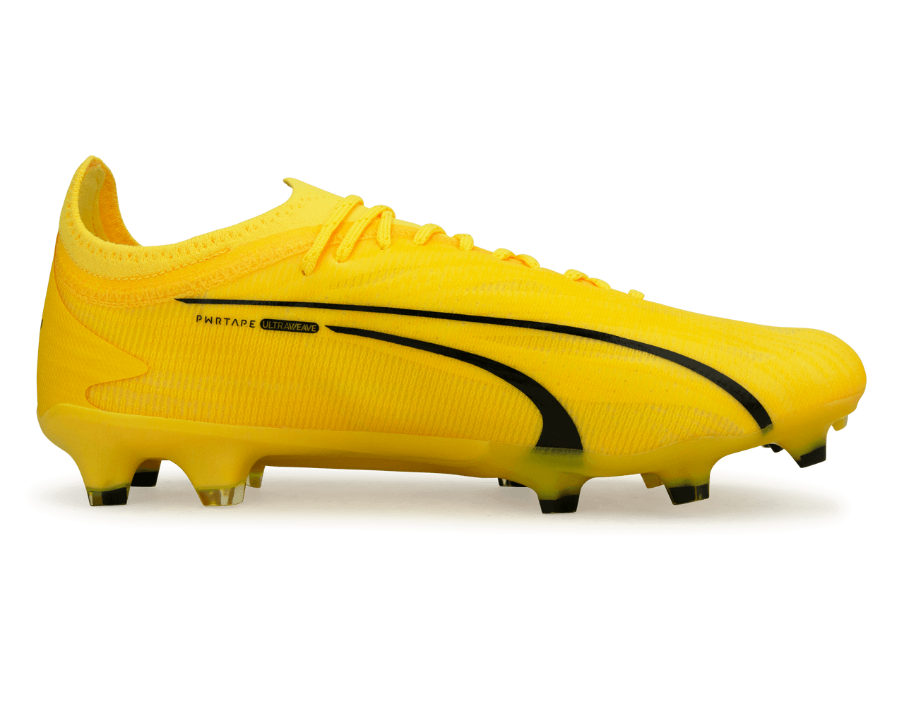 PUMA Men's Ultra Ultimate FG/AG Yellow Blaze/Black Side