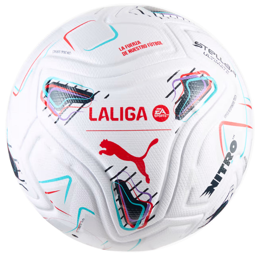 PUMA Stellar Nitro Ultimate La Liga 2026 Fifa Quality Pro Ball White/MultiColor Front