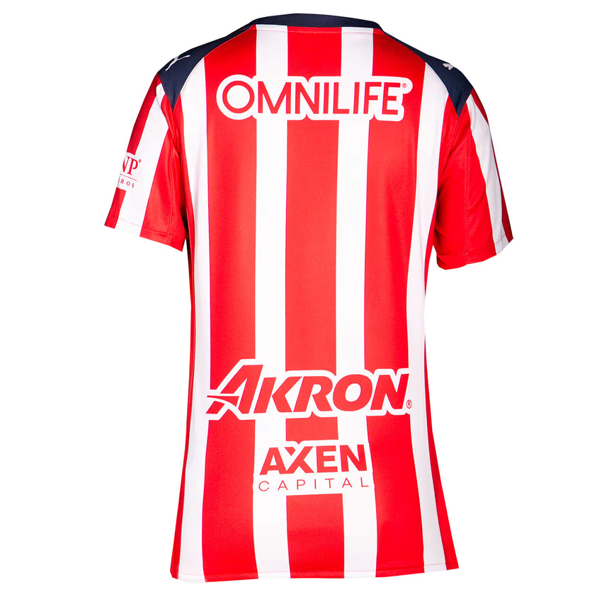 PUMA Women's Chivas De Guadalajara 2025/26 Home Jersey Red/White/Navy Back
