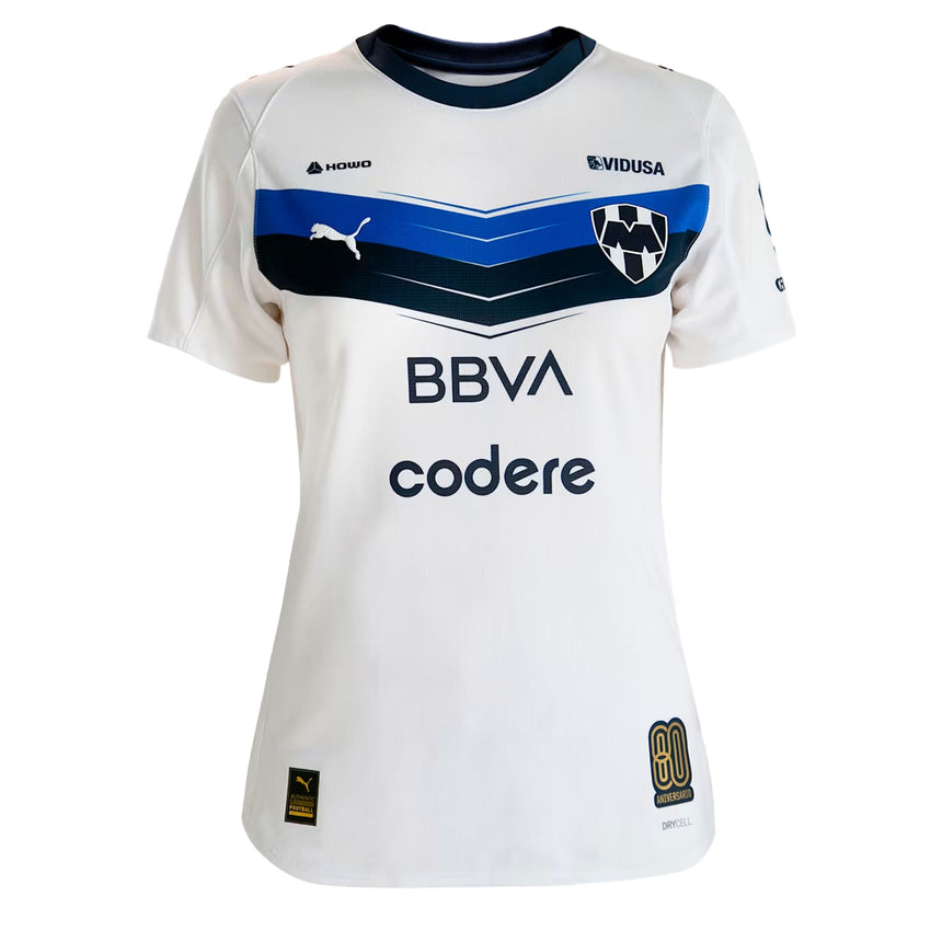 PUMA Women's Monterrey 2025/26 Away Jersey White Front