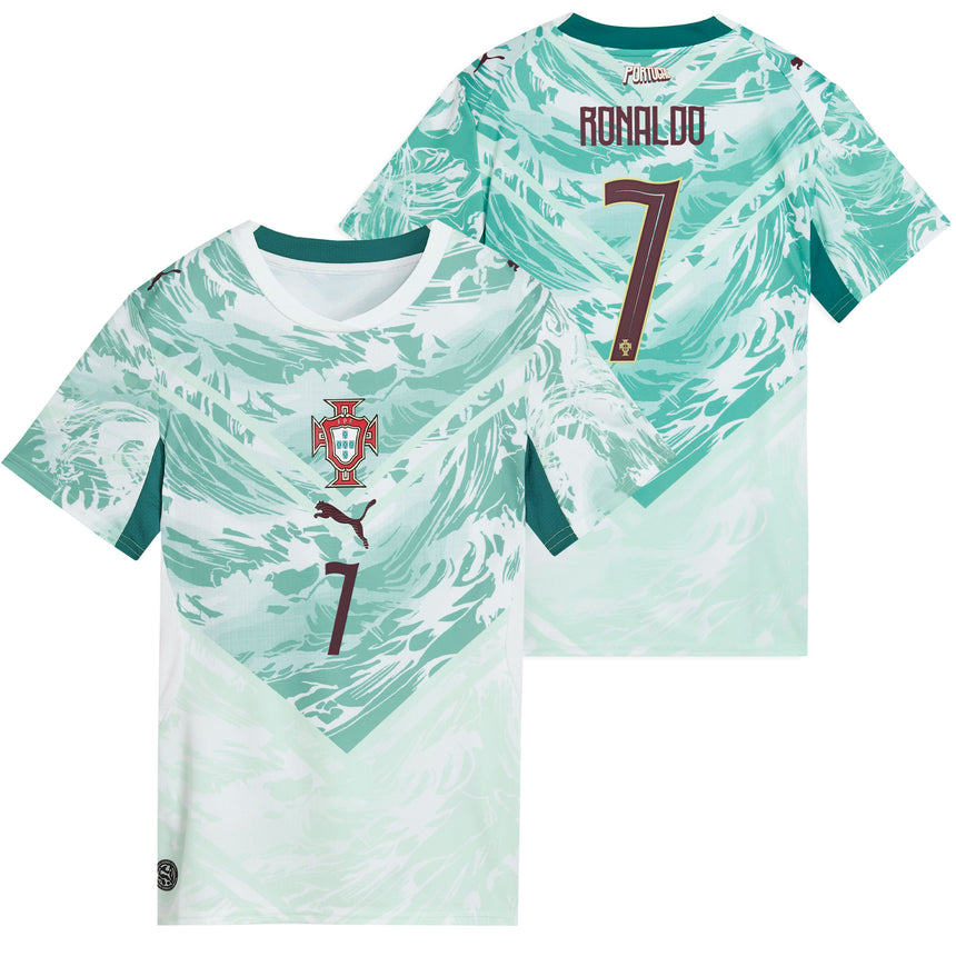PUMA Women's Portugal World Cup 2026 Away Jersey w/ Ronaldo #7 Printing Both