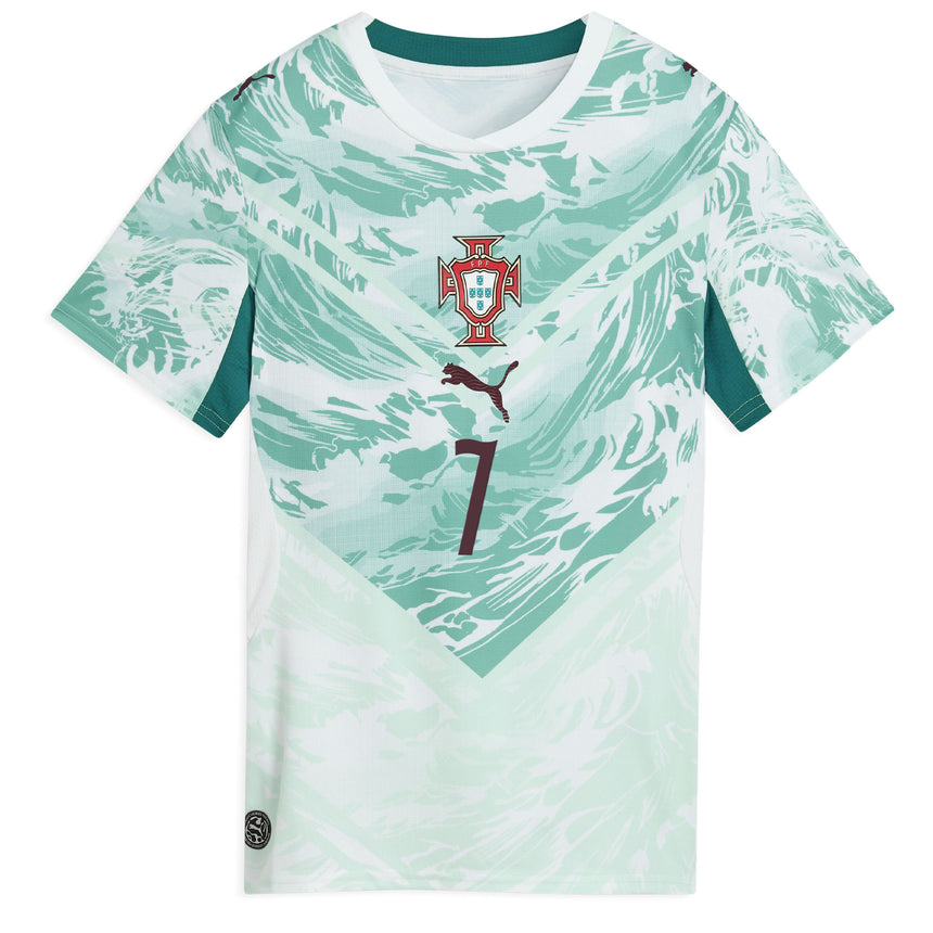 PUMA Women's Portugal World Cup 2026 Away Jersey w/ Ronaldo #7 Printing Front