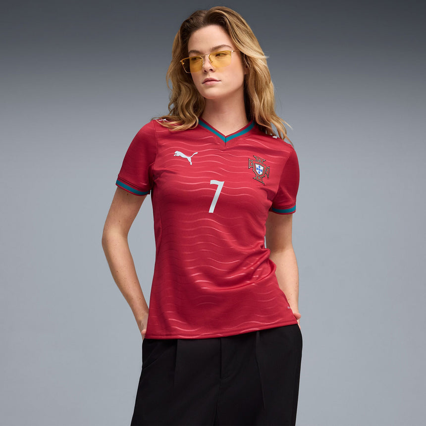 PUMA Women's Portugal World Cup 2026 Home Jersey w/ Ronaldo #7 Printing Model