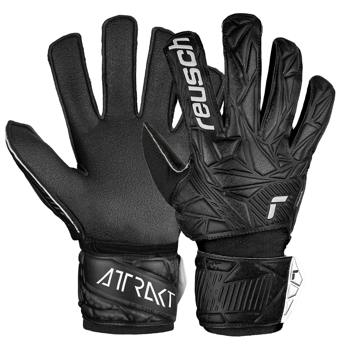 Reusch Kids Attrakt Resist Goalkeeper Gloves Black Both