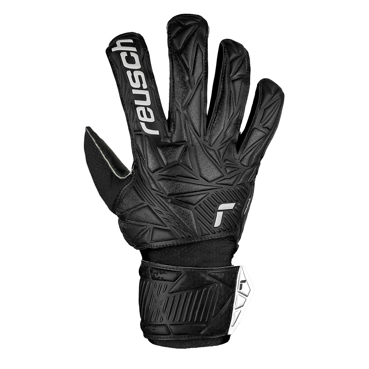 Reusch Kids Attrakt Resist Goalkeeper Gloves Black Front