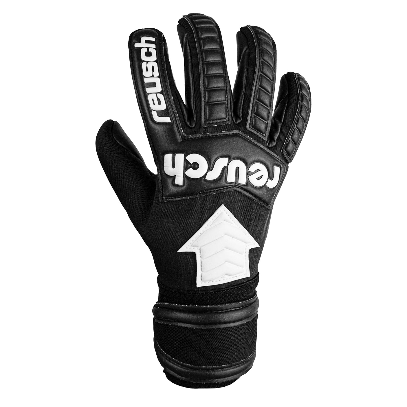 Reusch Men's Legacy Arrow Gold X Goalkeeper Gloves Black/White Front