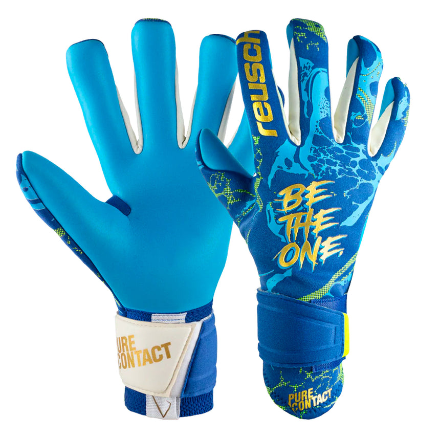 Reusch Men's Pure Contact Aqua Goalkeeper Gloves Blue Both