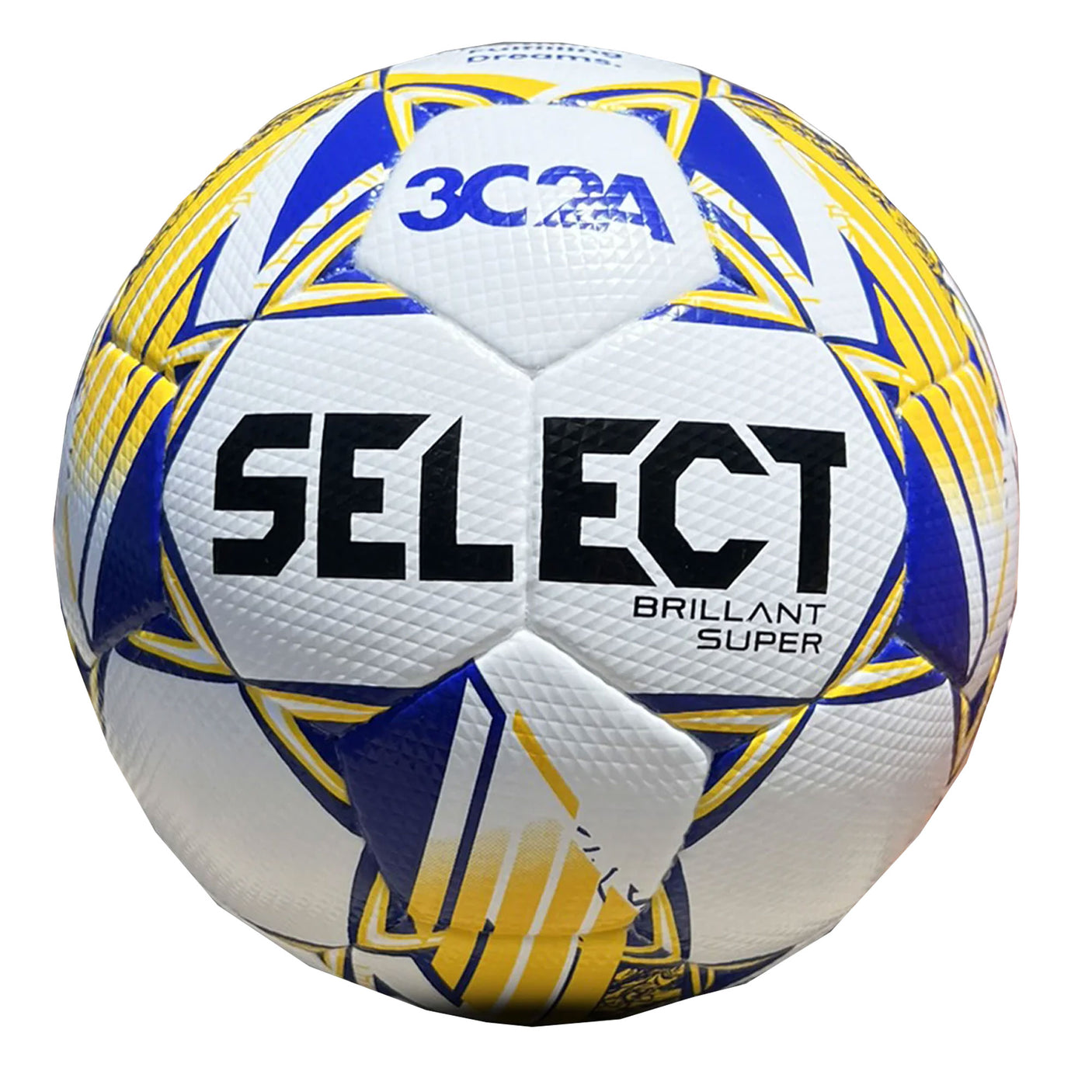 Select 3C2A Brillant Super Ball White/Blue/Yellow Front