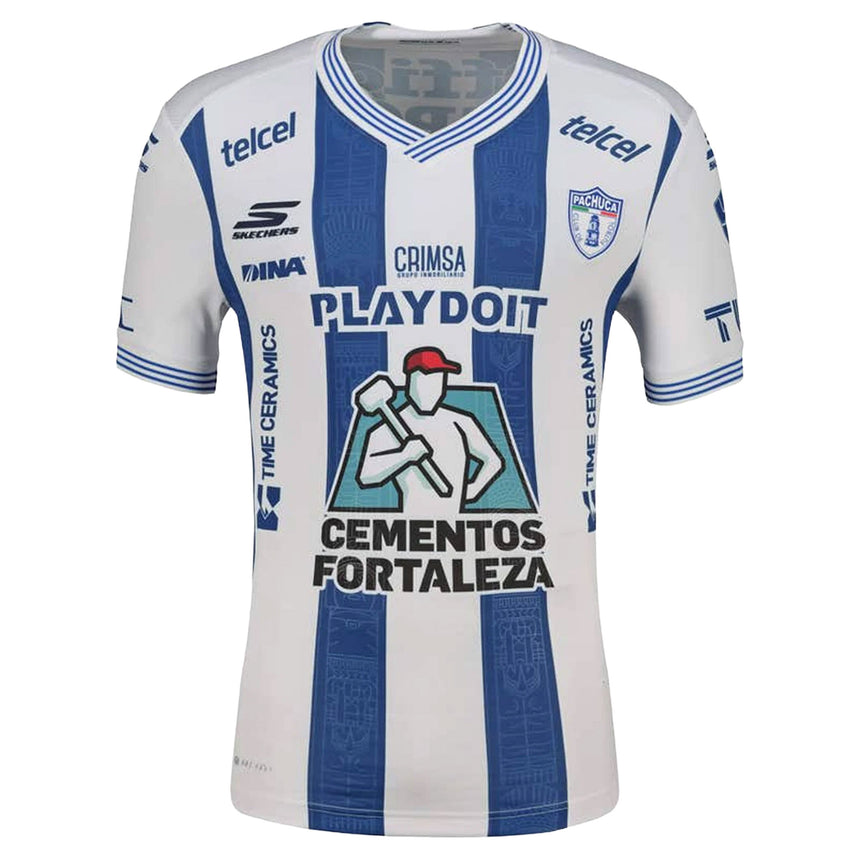 Skechers Pachuca Men's Home Stadium 2026/27 Jersey White/Blue Front
