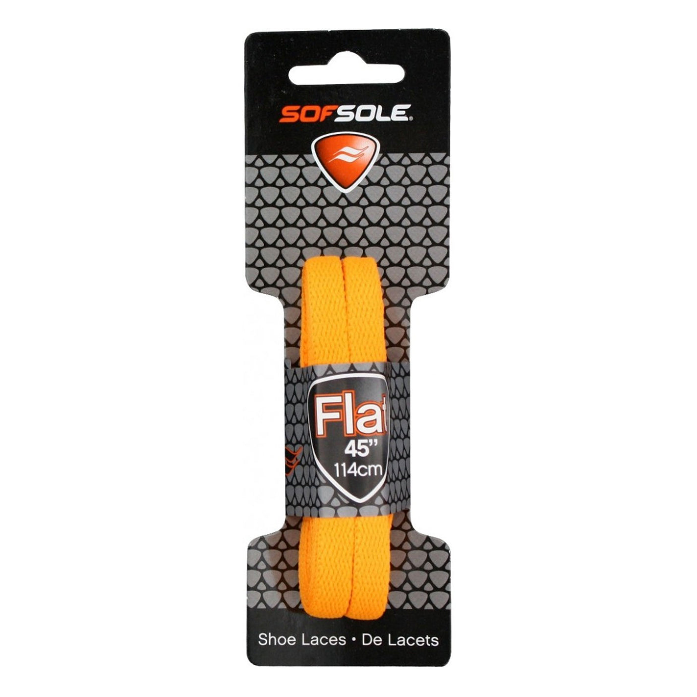 Sof Sole Athletic Flat Shoe Lace Bright Orange Front