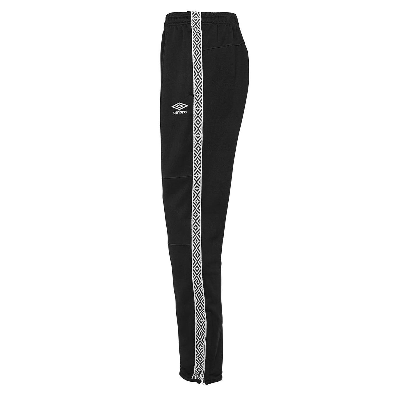 Umbro Men's Diamond Pants Black/White Side