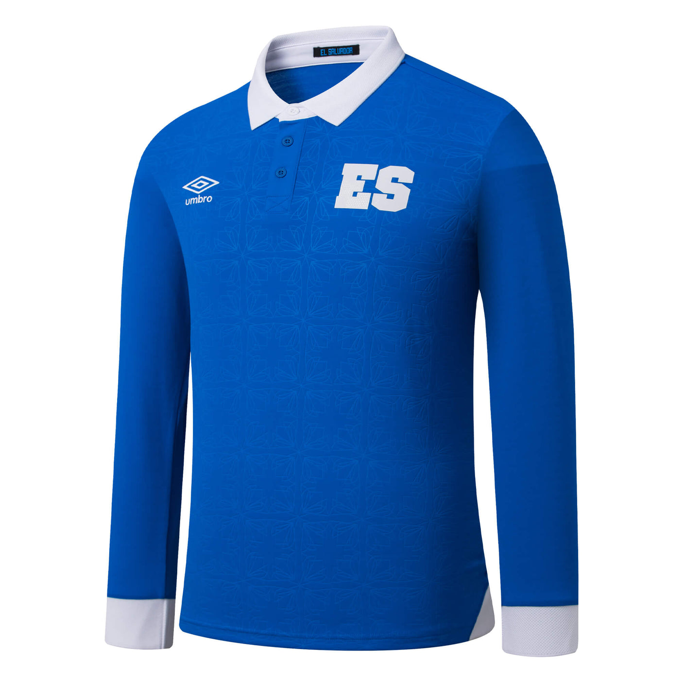 Umbro Men's El Salvador 2025/26 Home Long Sleeve Jersey Blue/White