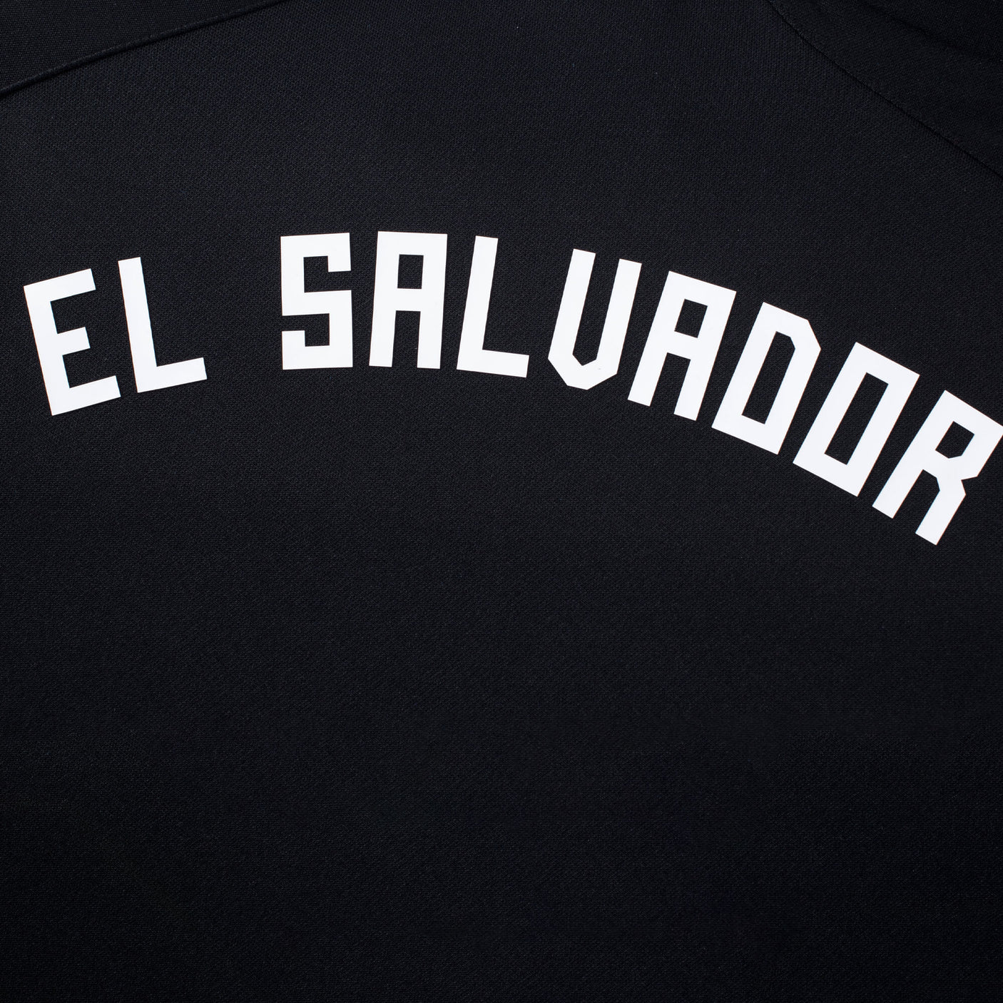 Umbro Men's El Salvador 2025/26 Rain Jacket Black/White/Blue Back Detail