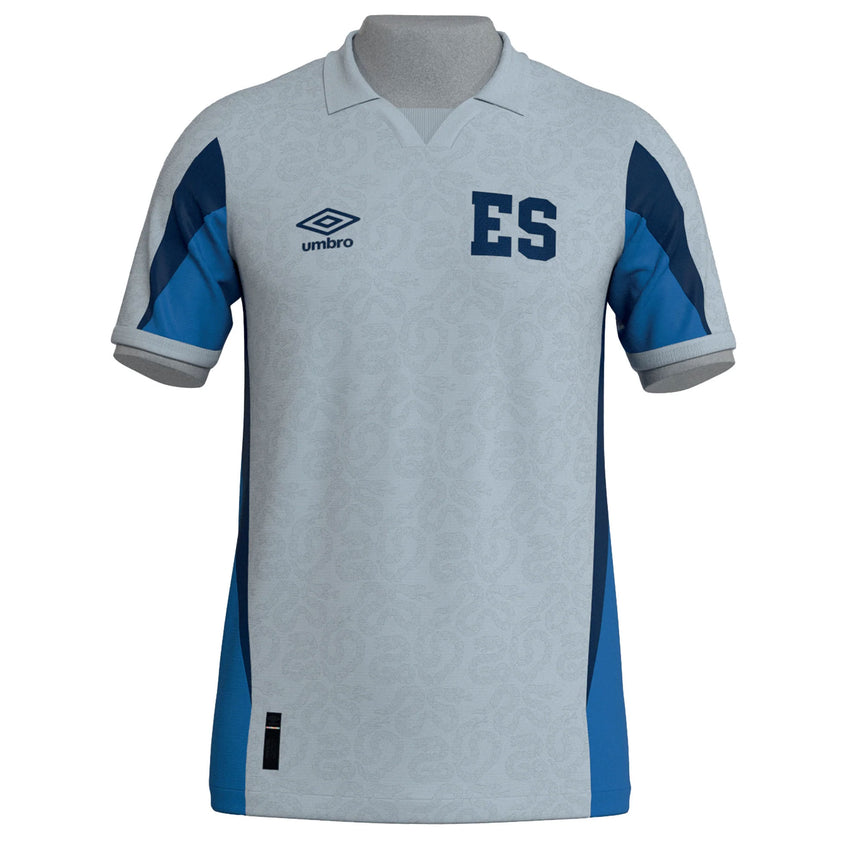 Umbro Men's El Salvador 2026 Authentic Away Jersey Gray Front