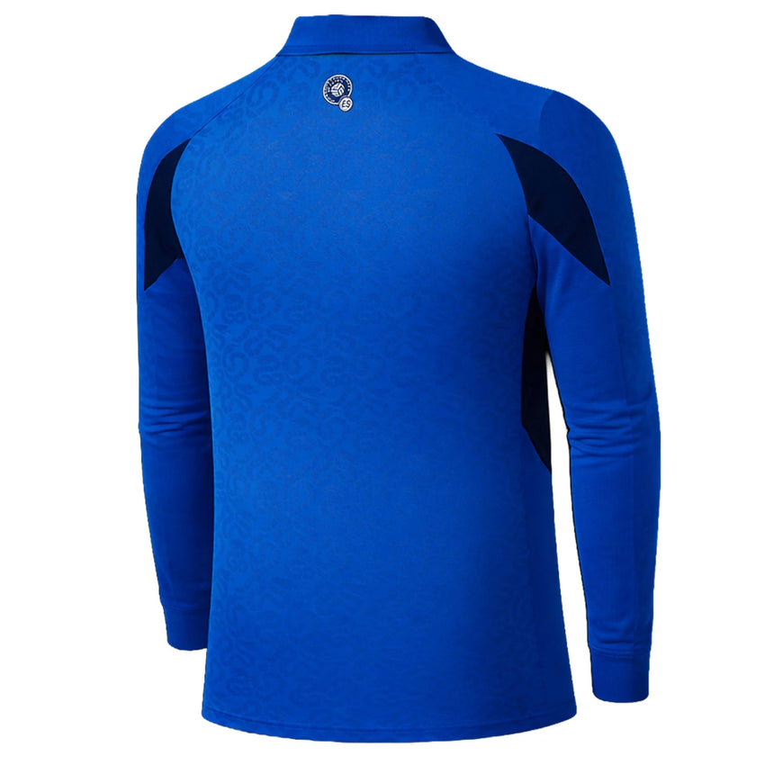 Umbro Men's El Salvador 2026 Authentic Home Long Sleeve Jersey Royal Blue Back