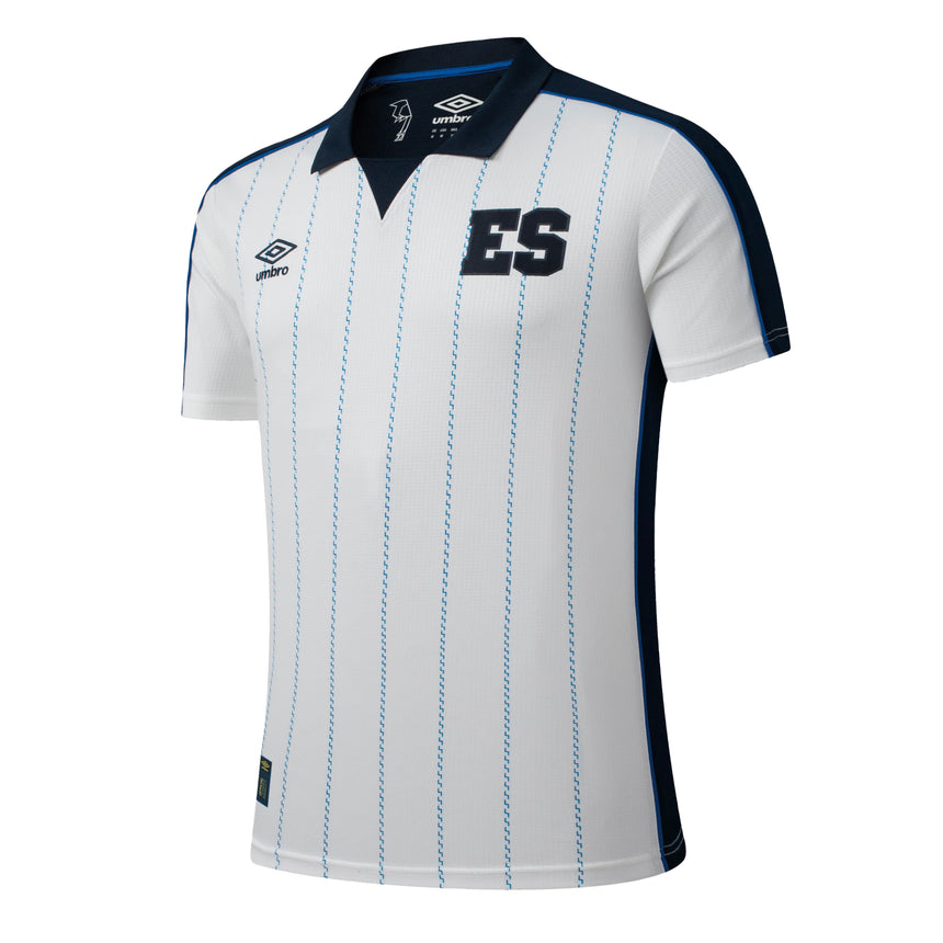 Umbro Men's El Salvador 2024/25 Fourth Jersey White/Blue Front