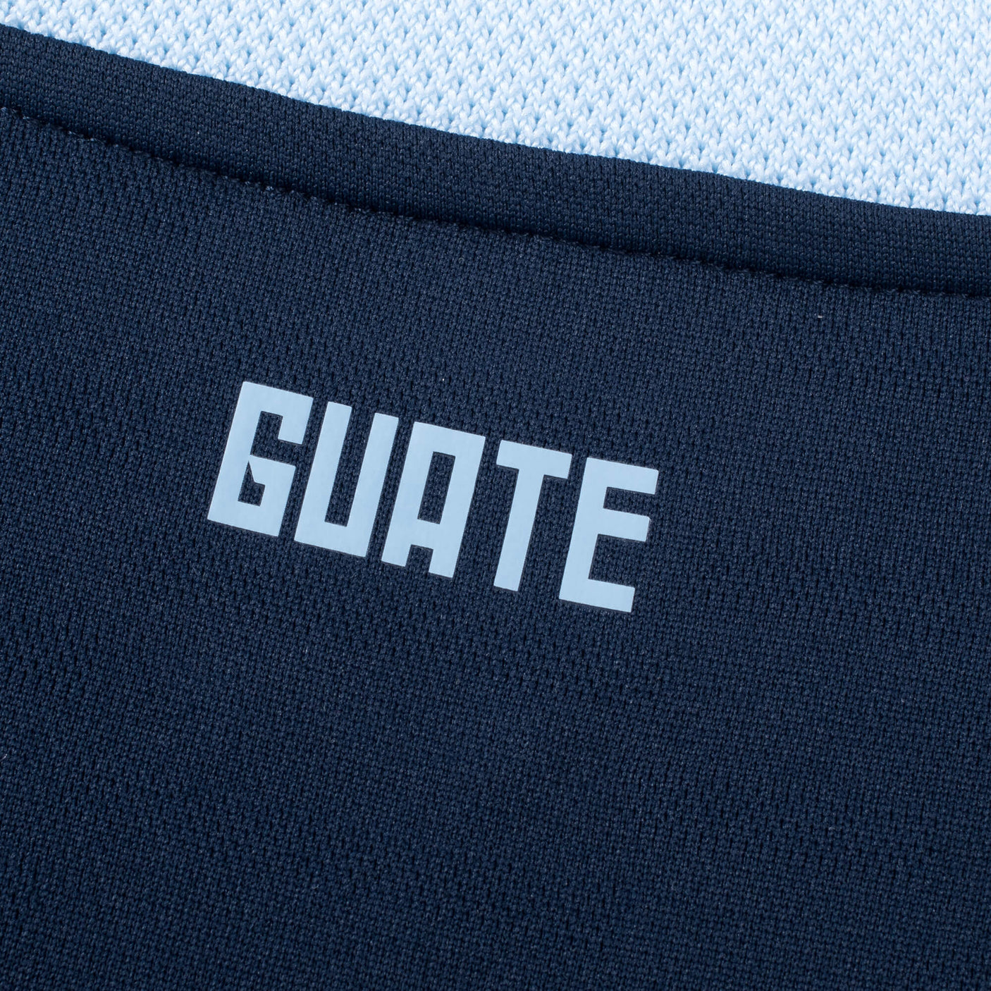 Umbro Men's Guatemala 2025/26 Away Jersey Blue Guate Detail
