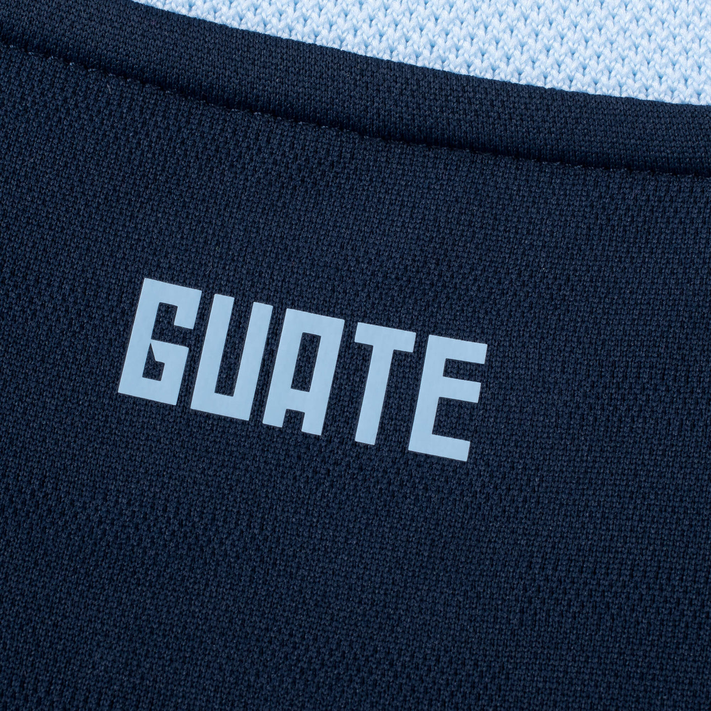 Umbro Men's Guatemala 2025/26 Long Sleeve Away Jersey Blue Guate Detail