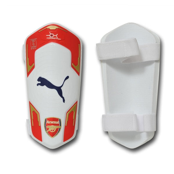 PUMA Arsenal FC evoPOWER 5 Shin Guards White/Red/Gold