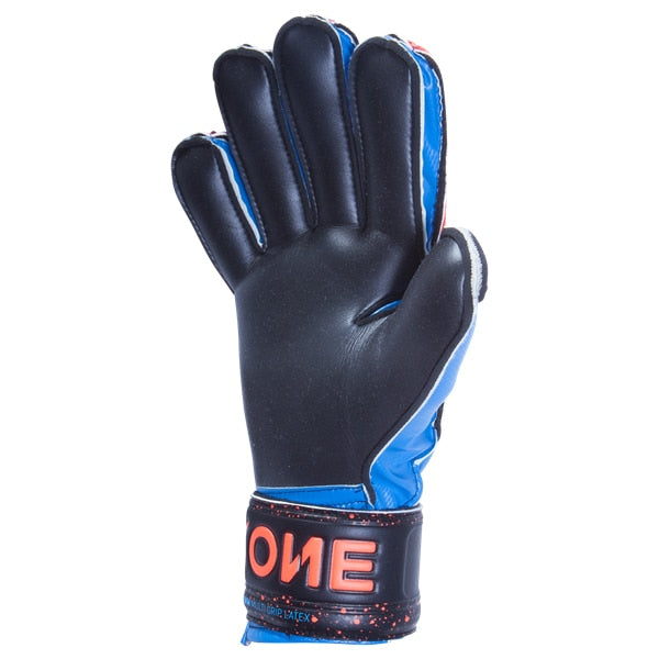 PUMA Men's ONE Protect 3 Fingersave Goalkeeper Gloves Blue/Red