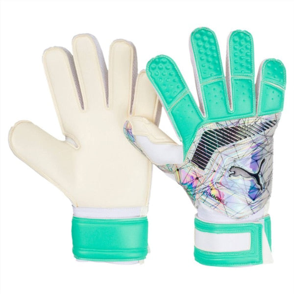 PUMA Men's One Grip WC 1 Goalkeeper Gloves white/Shift Green