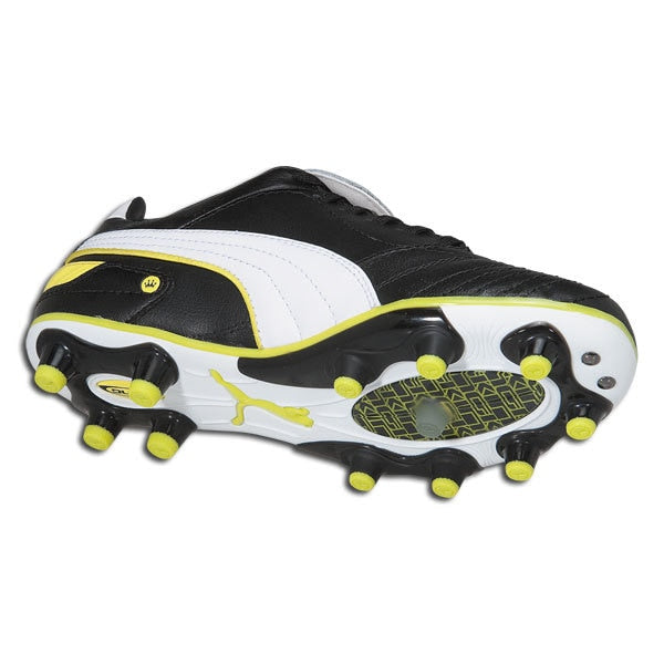 PUMA Jr King Finale i FG Black/White/Yellow