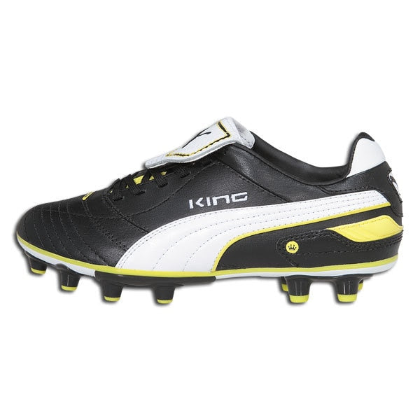 PUMA Jr King Finale i FG Black/White/Yellow