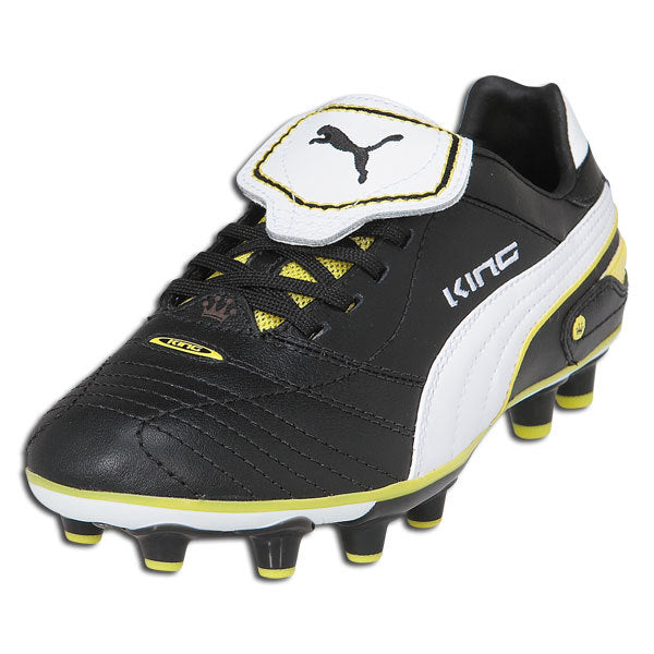 PUMA Jr King Finale i FG Black/White/Yellow