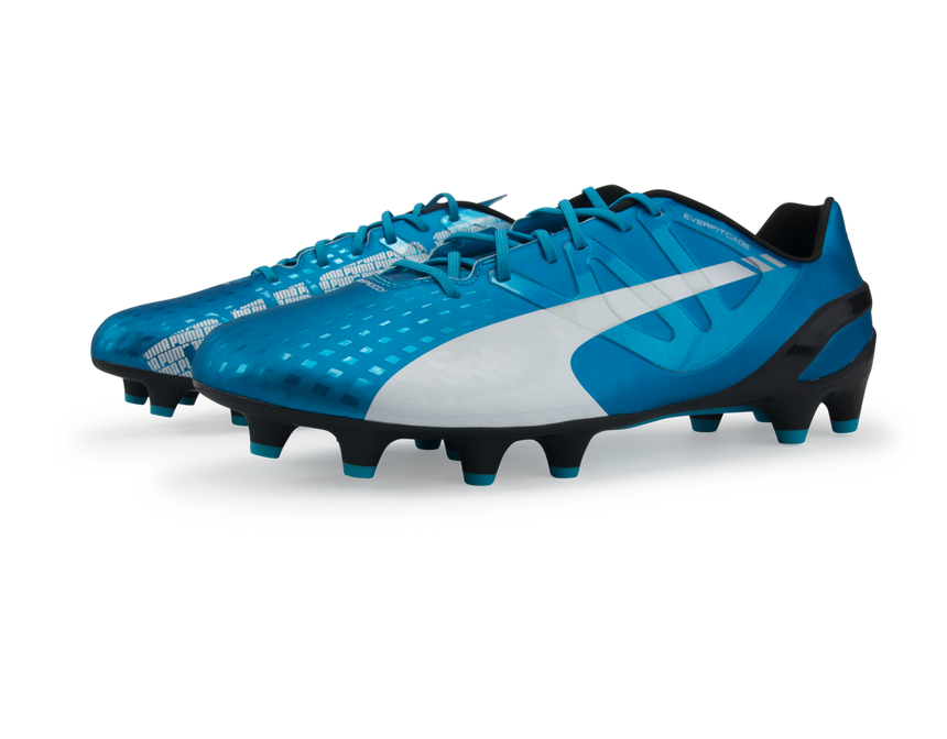 PUMA Men's evoSPEED 1.3 FG Hawaiian Ocean/White/Black