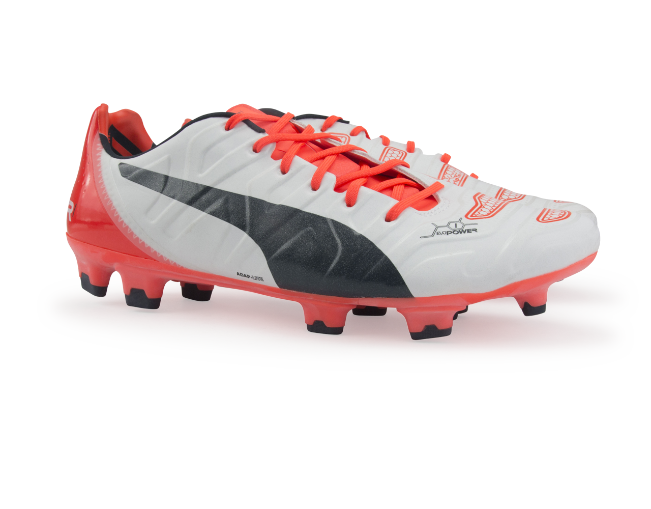 PUMA Men's evoPOWER 1.2 FG White/Total Eclipse/Lava Blast