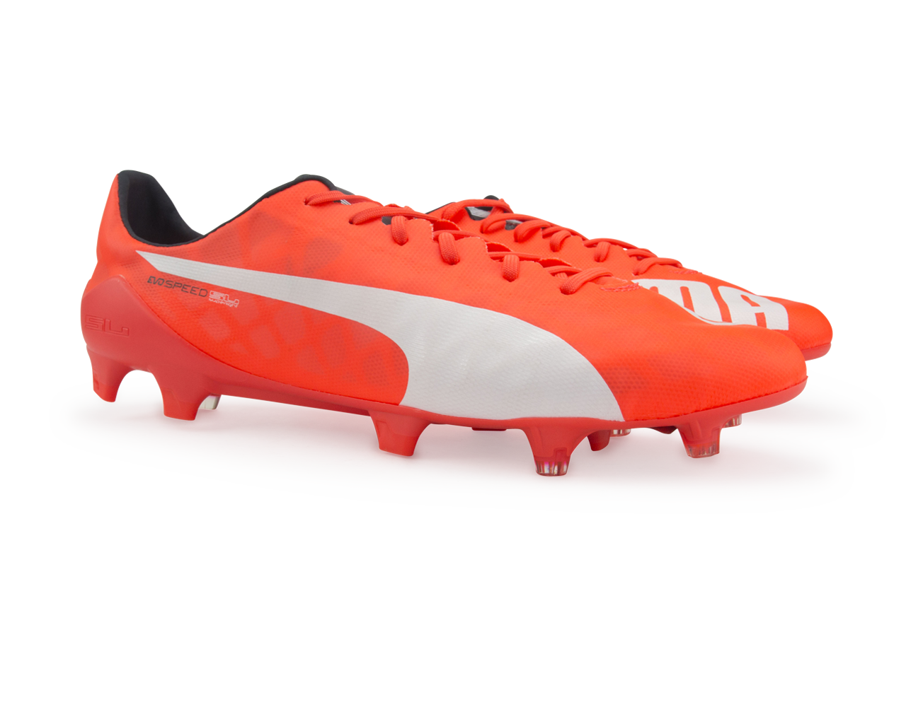 PUMA Men's evoSPEED SL FG Lava Blast/White/Total Eclipse